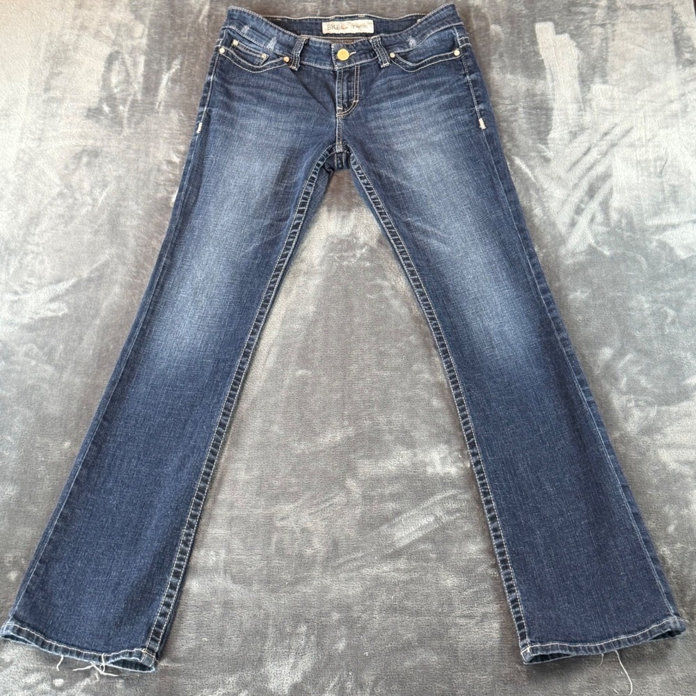 BKE Payton Bootcut Jeans Womens 30x35.5 Dark Wash Stretch Denim Low Rise